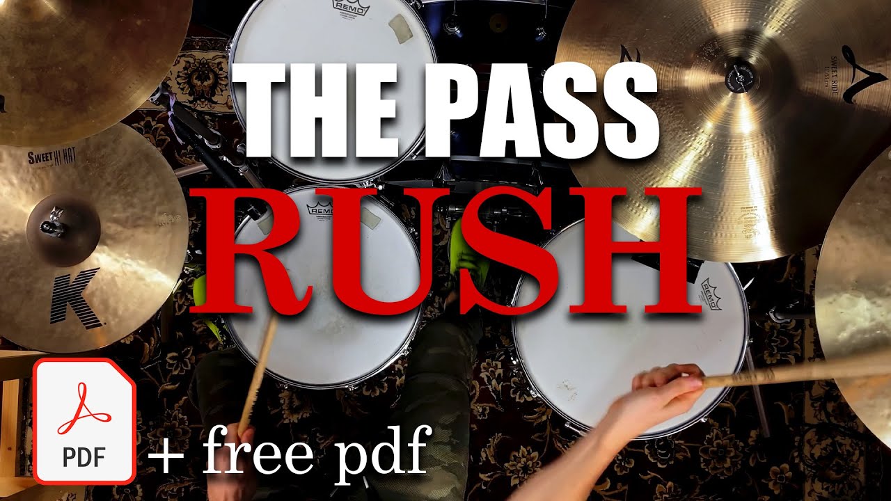 The pass (Rush) drum cover + free pdf transcription