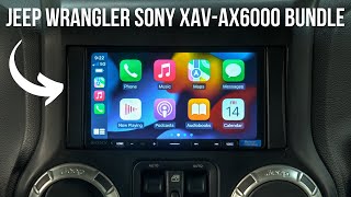 Jeep Wrangler JK Sony XAVAX6000 Plug & Play Kit Installation | 2007  2018 Jeep Wrangler JK