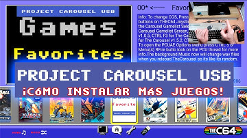 Project Carousel Usb - Guía para personalización del carrusel del The C64 (Maxi, Mini) y The Vic20