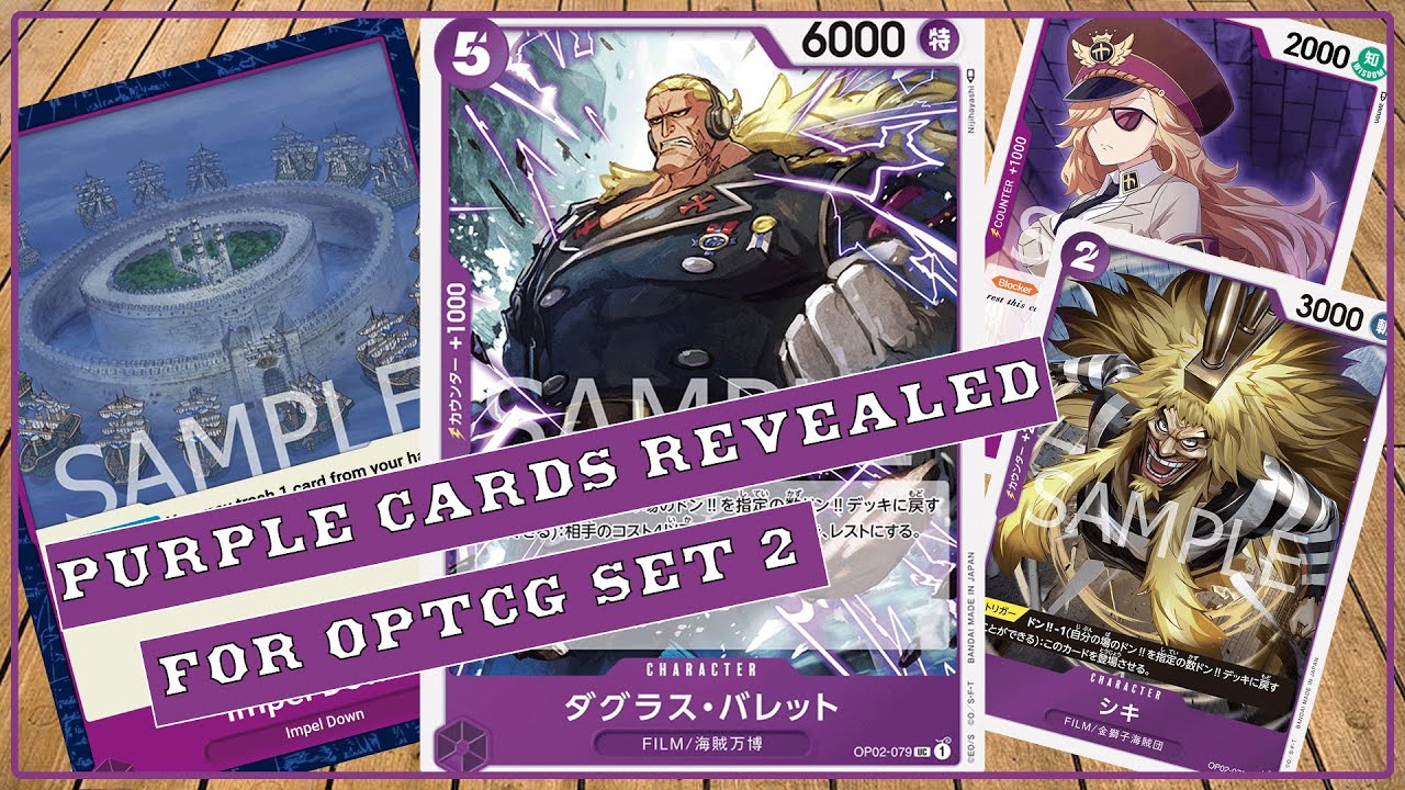 Remaining Purple Cards for OPTCG Set 2 - YouTube