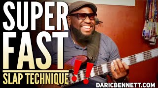 SUPER FAST SLAP BASS TECHNIQUE!!! | Bass Guitar Tricks ~ Daric Bennett's Bass Lessons chords