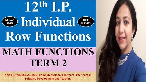 TERM 2 Complete Course | I.P. & C.S. Class 12 CBSE | Math Functions - Round #SQL|#k12 #ip #cs #cbse