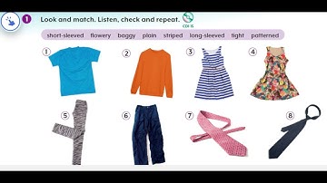 Unit 1 - Lesson 5: 1. Look and match. Listen, check and repeat