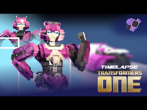 Making TRANSFORMERS ONE Elita-1 Minecraft Model Timelapse
