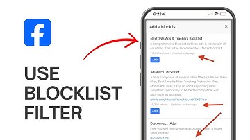 How to Use Blocklist Filter in Facebook
