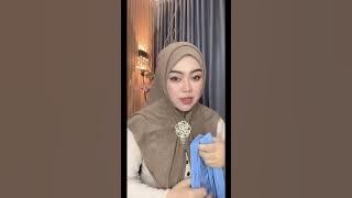 BEAUTIFUL MOTHER SELLING INSTANT TRIANGLE HIJAB WITH KATBOL BUCKLE