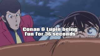 Conan & Lupin being fun in Lupin III vs. Detective Conan: The Movie ! !
