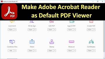 How to Make Adobe Acrobat Reader as Default PDF Viewer on Windows?