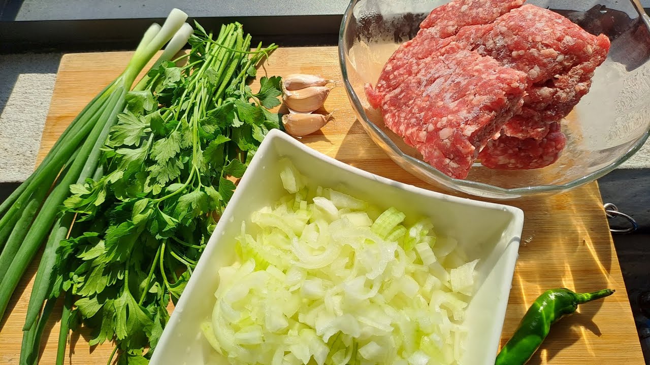 Recheio de carne moida para chamussas