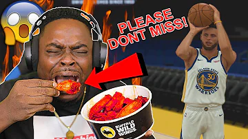 EVERY TIME STEPH CURRY MISSES A THREE I EAT A BLAZIN WING (BUFFALO WILD WINGS) | NBA 2K20 GAMEPLAY