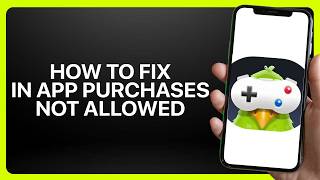 How To Fix In App Purchases Not Allowed In GamePigeon! Tutorial