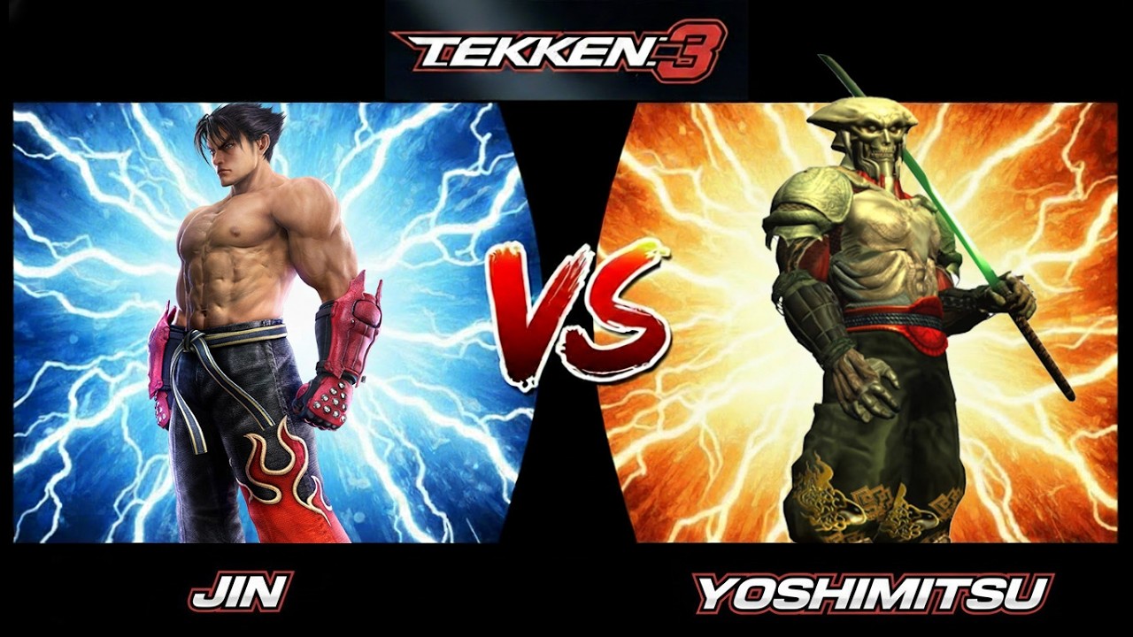 Tekken 3-Jin Kazama VS Yoshimitsu HARDEST AI #tekken3