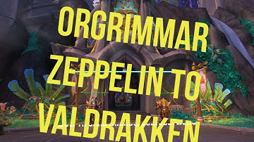 Flying From Orgrimmar Zeppelin to Valdrakken World Of Warcraft