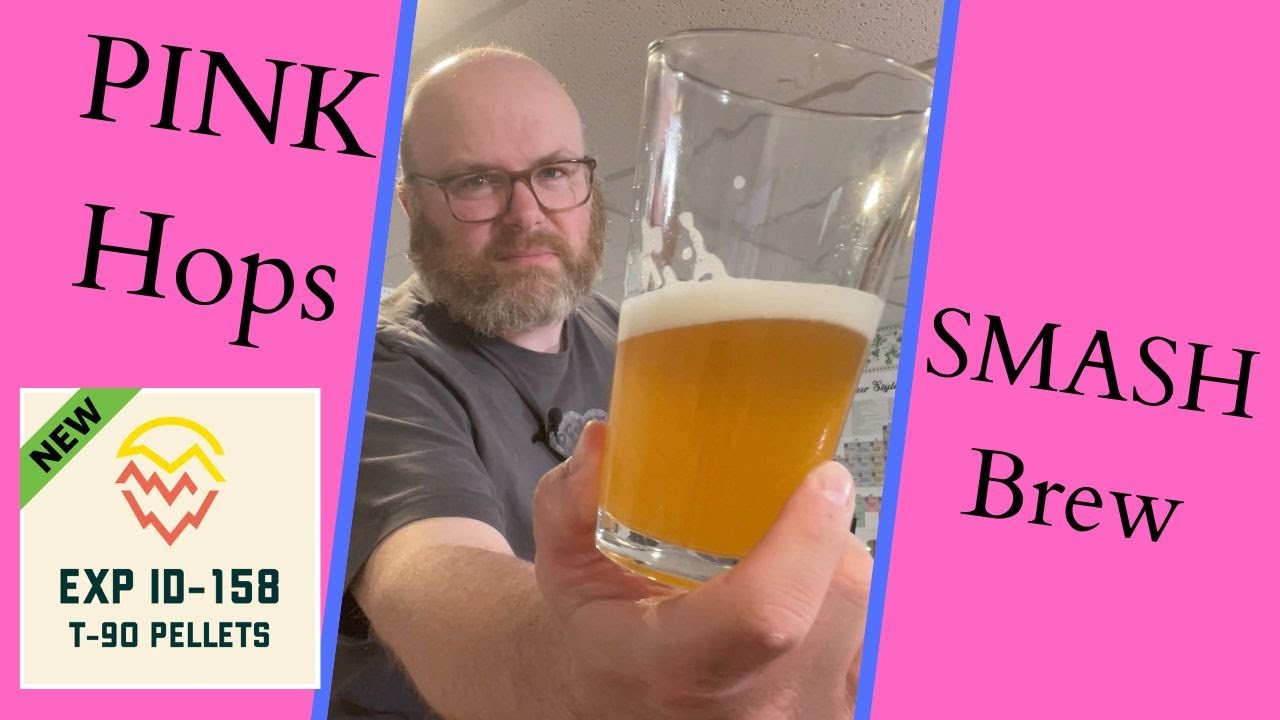 What Do Pink Hops Taste Like? SMaSH Beer Experiment - Brew Dudes - YouTube