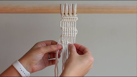 3 BASIS MACRAME-KNOPEN DIE JE MOET WETEN - Leeuwerikskop, Vierkante knoop en Dubbele Halve Steek ...