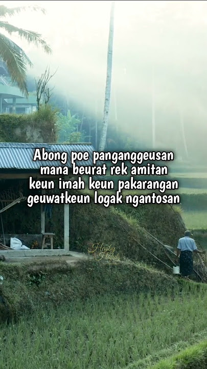 pupujian sunda Abong poe panganggeusan