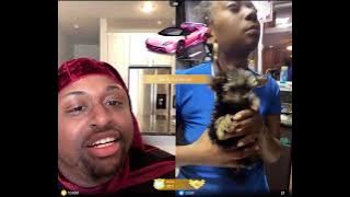 Bigo 21bb beats her new Yorkie , how she beat her Frenchie dogοΏΌ on live