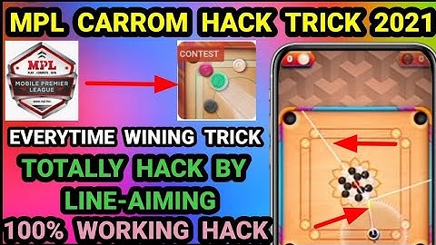 MPL Carrom Game Trick |MPL Carrom Trick |MPL Game New Trick |Mpl New hack trick
