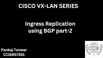 Lecture 6 CISCO VXLAN ingress replication using BGP part 2 : CCIE 57391