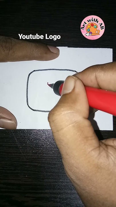 Youtube Logo | How To Draw Youtube Logo For Beginners | Youtube Logo ...