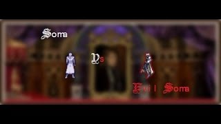 Castlevania: Dawn of Sorrow: Soma vs. Evil Soma (HD and cropped)