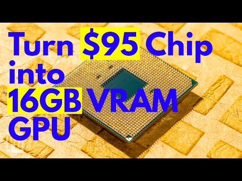 Democratizzazione dell'intelligenza artificiale: trasforma un chip da $ 95 in una GPU VRAM da 16 GB!  Supera la maggior parte delle GPU discrete