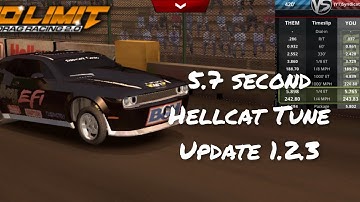 No Limit Drag Racing 2.0: Challenger Hellcat 5.7 Second Tune (Update 1.2.3)