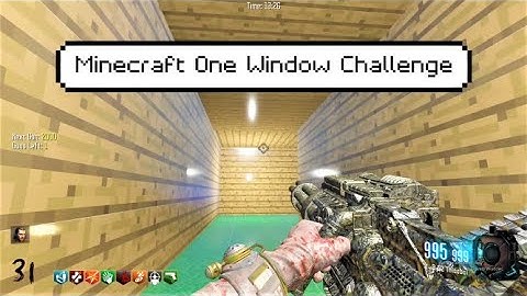 ARE YOU MINING? Minecraft one window gun game challenge (BO3 Custom Zombies Map Gameplay)