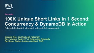 Celebrity 100K Unique Short Links in 1 Second: Concurrency & DynamoDB in Action | AWS Events Profile