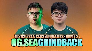OG vs GRINDBACK GAME 3 - WATCH PARTY WITH KUKUYS - TI 2026 SEA Closed Qualifs screenshot 4