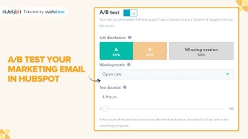 How to A/B test your marketing email in HubSpot