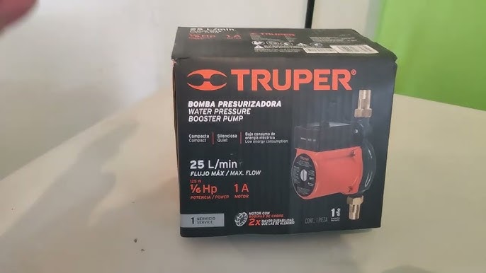 Bomba para agua presurizadora 1/6 Hp Truper