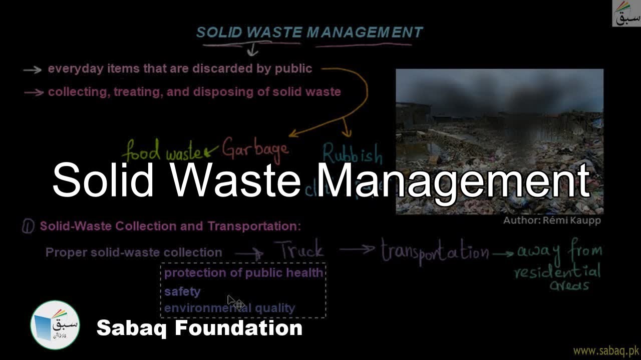 Solid Waste Management, General Science Lecture | Sabaq.pk - YouTube
