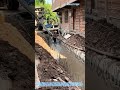 Clever trick to pour concrete when roads are blocked!