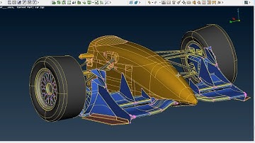 CFD geometry preparation of a Formula-type car