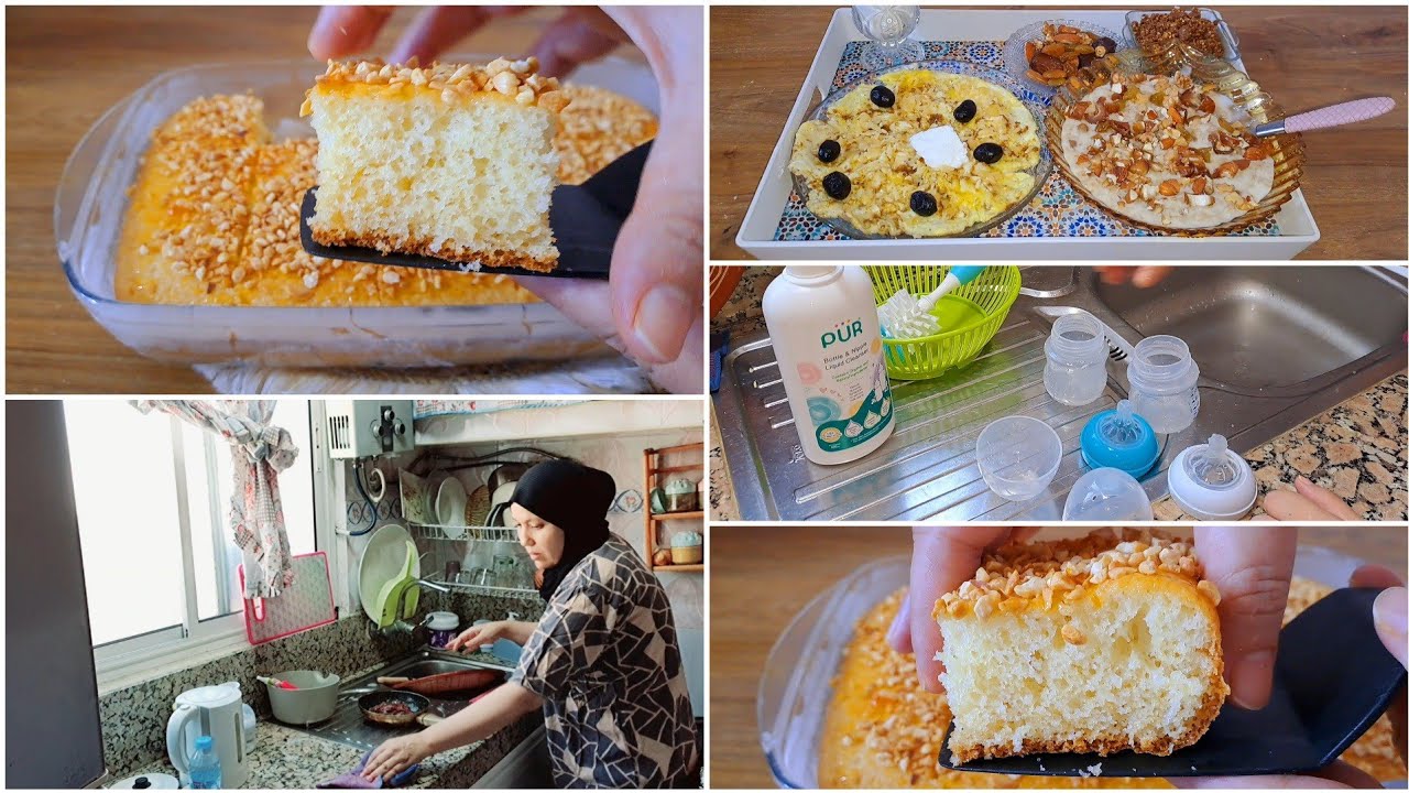 روتين النفيسة/كيفاش كيدوز نهاري/بالفقصة مشالي الحليب/دار خوات بقيت تالفة👶ضروري تجربو هاد كيكة