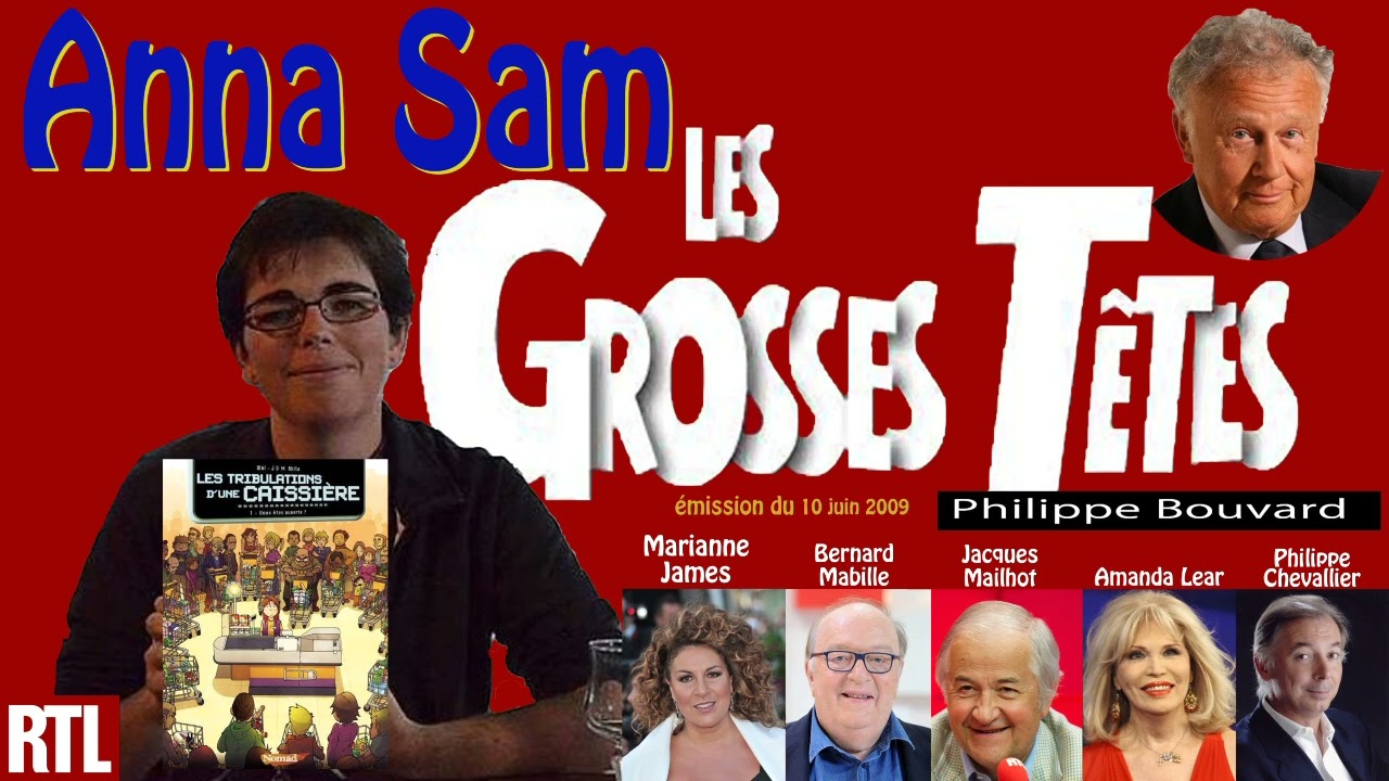 Anna Sam de retour aux Grosses têtes (10 juin 2009)