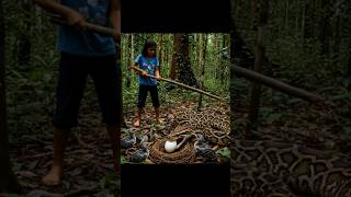 Celebrity Girl Fights Python to Save Bird Eggs #shortsfeed #shortvideo #shorts Wealth