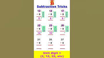 Subtracting 8 Trick