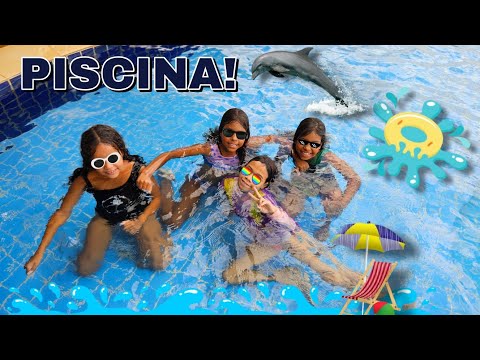 PEGA - PEGA NA PISCINA COM AS AMIGAS| Desafios da piscina