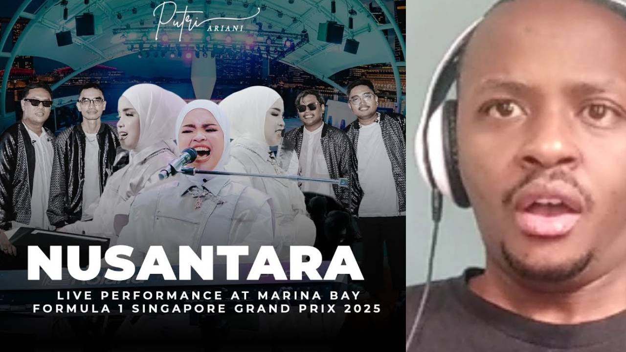 ПУТРИ АРИАНИ Реакция - НУСАНТАРА (ЗЕМЛЯ ХРАБРЫХ) - F1 СИНГАПУР ЖИВОЕ ВЫСТУПЛЕНИЕ