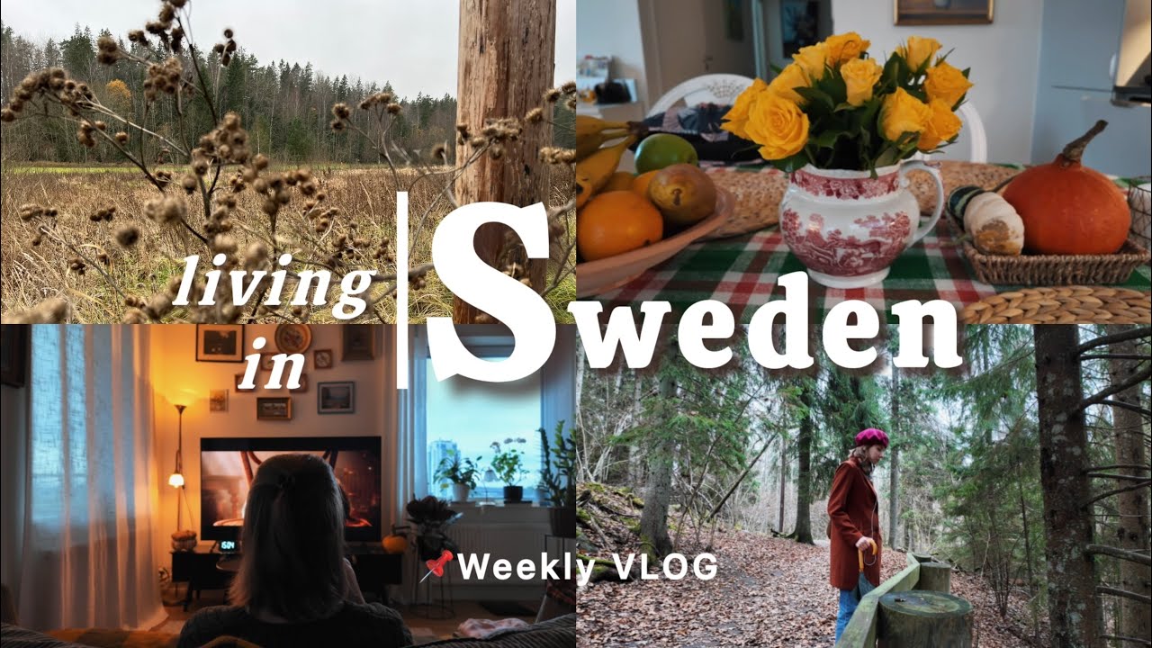 Small joys in a grey Swedish November 🍂🌲🌧️ | Living in Sweden 