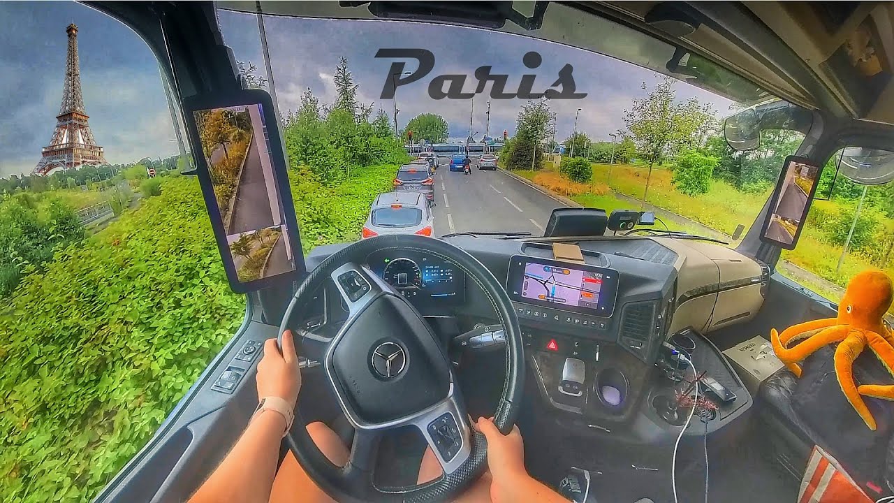 POV Girl Truck Driving /// terrifying experience from Paris 🚑💔