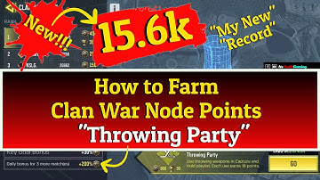 *NEW*  How to farm Clan points | CODM | clan war | throwing party CODM | call of duty mobile