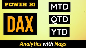 How to calculate MTD QTD YTD in Power BI DAX Tutorial (6/50)