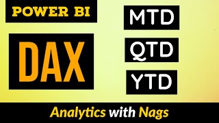 how to calculate mtd qtd ytd in power bi dax tutorial (6/50)