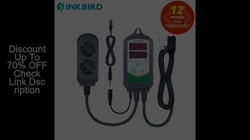 Inkbird Heating&Cooling Temperature Controller ITC-308S Thermostat Regulator Dual Relays With Waterp