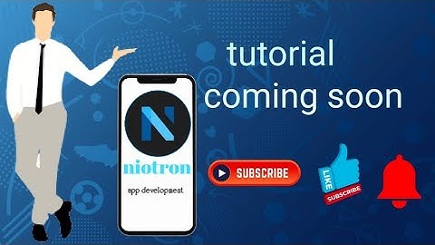 niotron tutorial - Android application development without coading using niotron (hindi)