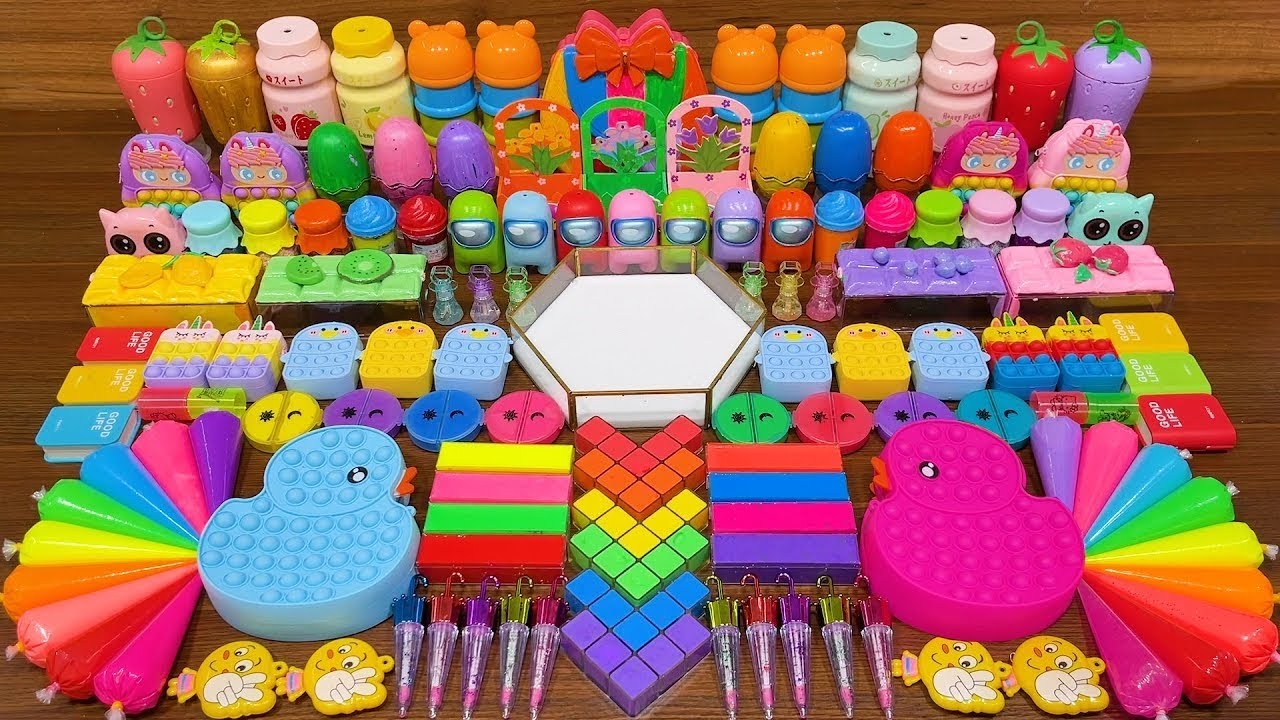 LIVE: Mixing Random Things Into Glossy Slime – Relaxing ASMR Slime Sounds 