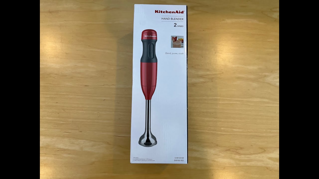 KitchenAid 2-Speed Hand Blender - Empire Red